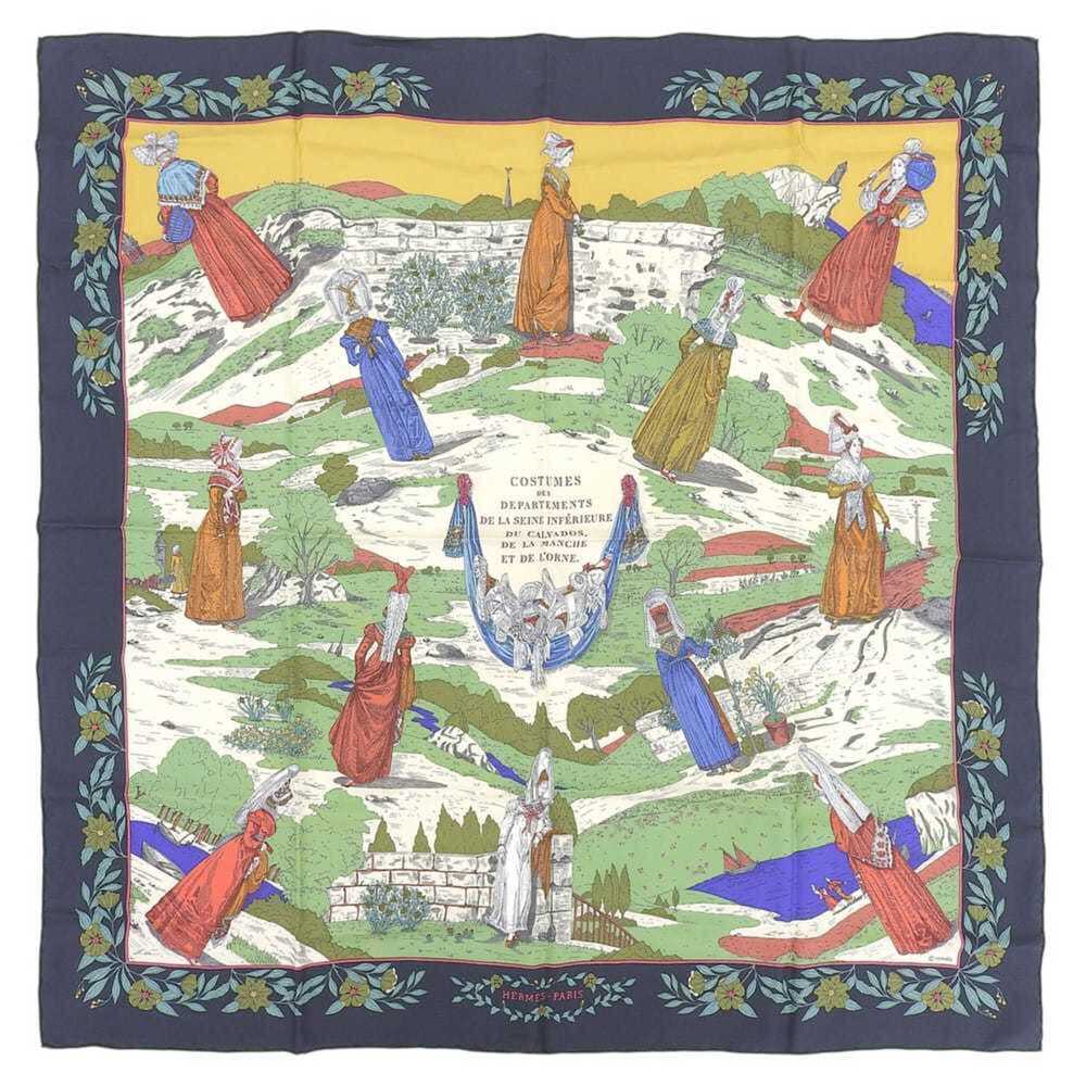 Hermes Carre 90 scarf/muffler, silk, multicolor